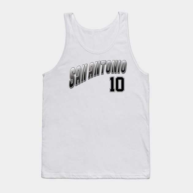 Retro San Antonio Number 10 Tank Top by Cemploex_Art